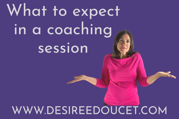 What to expect in a coaching session, woman shrugging